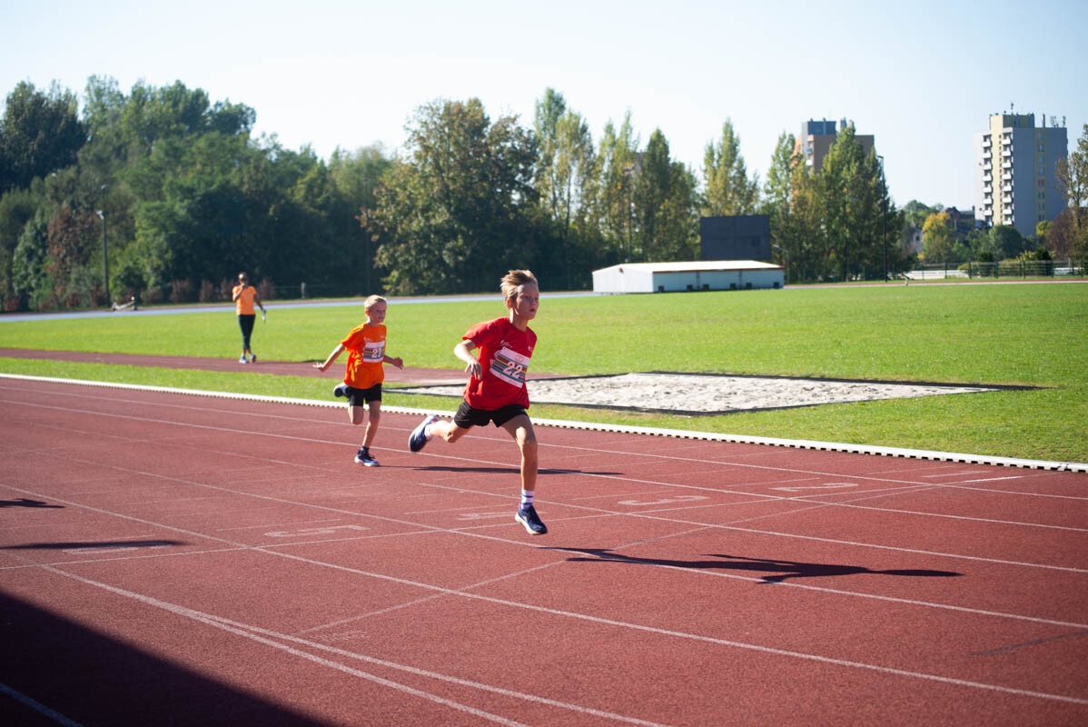 II tura Dziecięcej Ligi Lekkoatletycznej w Rudzie Śląskiej. / fot. Natalia Salwiczek