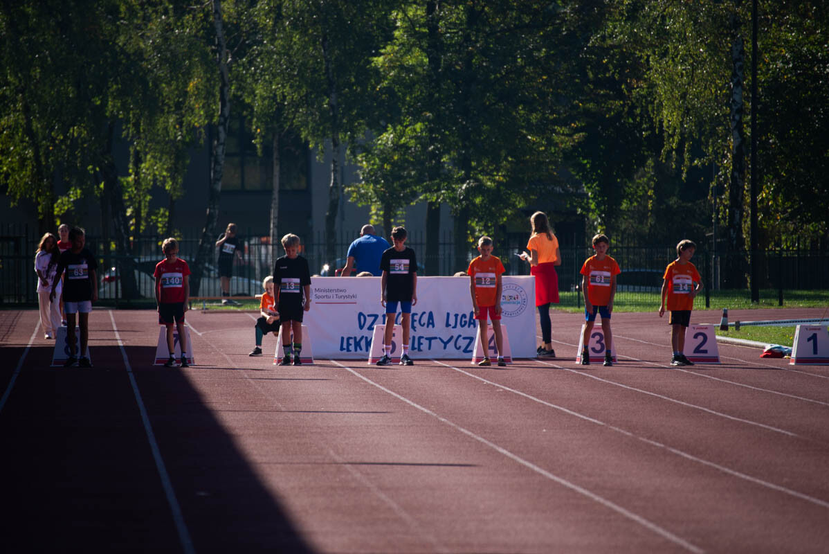 II tura Dziecięcej Ligi Lekkoatletycznej w Rudzie Śląskiej. / fot. Natalia Salwiczek