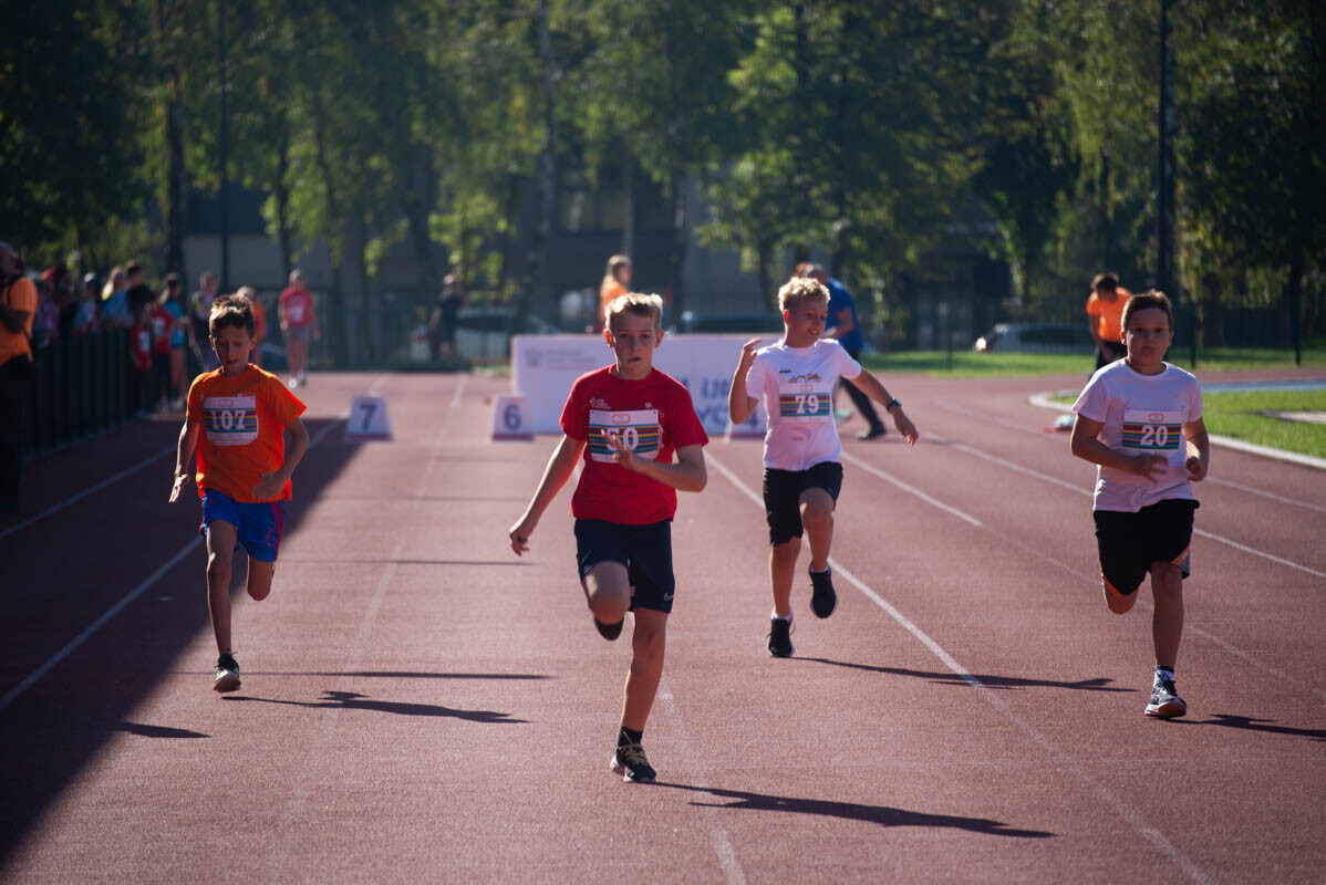 II tura Dziecięcej Ligi Lekkoatletycznej w Rudzie Śląskiej. / fot. Natalia Salwiczek