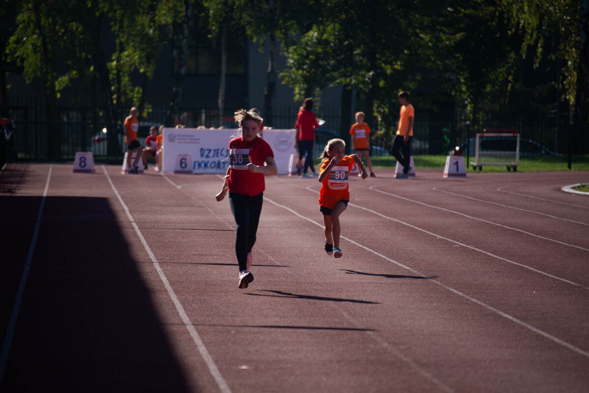 II tura Dziecięcej Ligi Lekkoatletycznej w Rudzie Śląskiej. / fot. Natalia Salwiczek