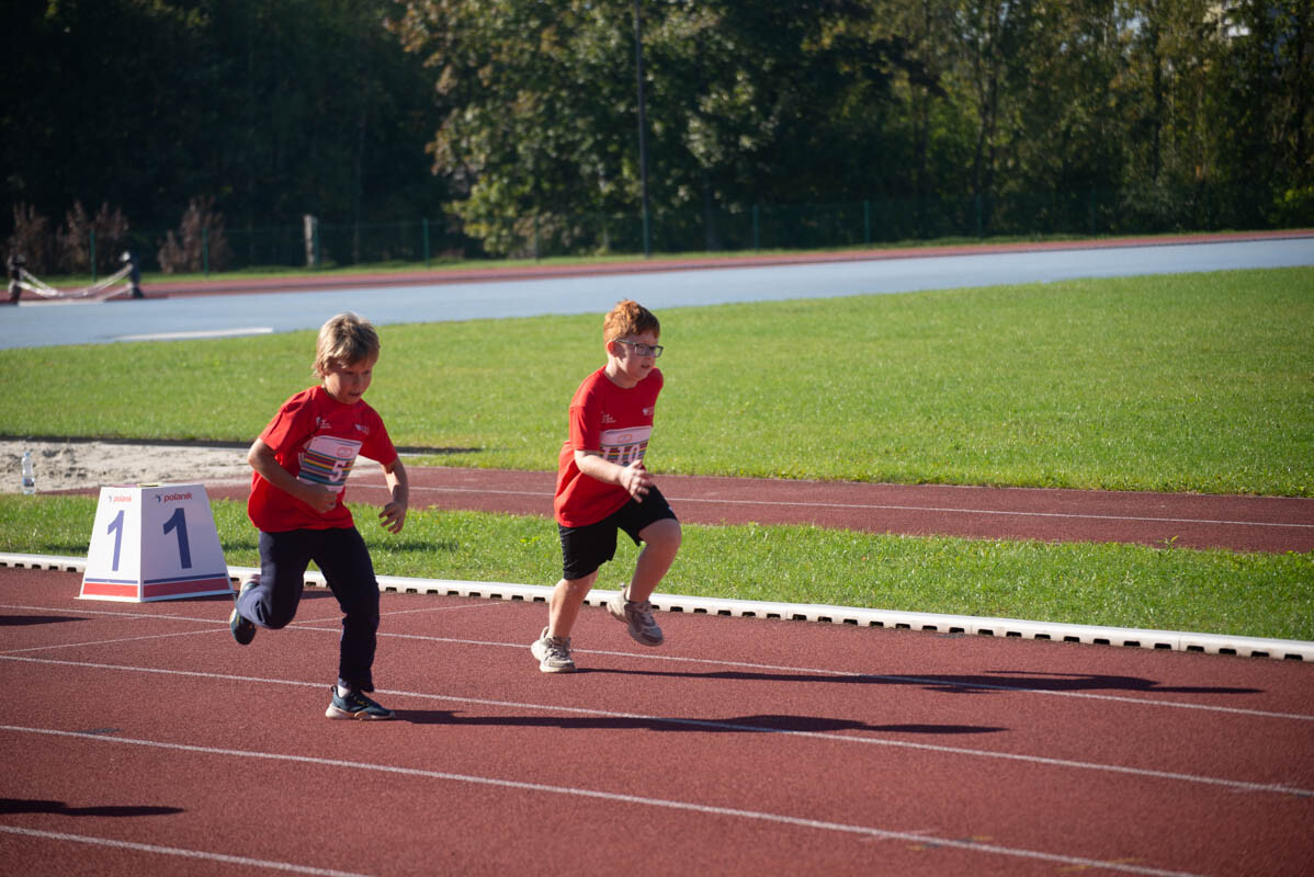 II tura Dziecięcej Ligi Lekkoatletycznej w Rudzie Śląskiej. / fot. Natalia Salwiczek