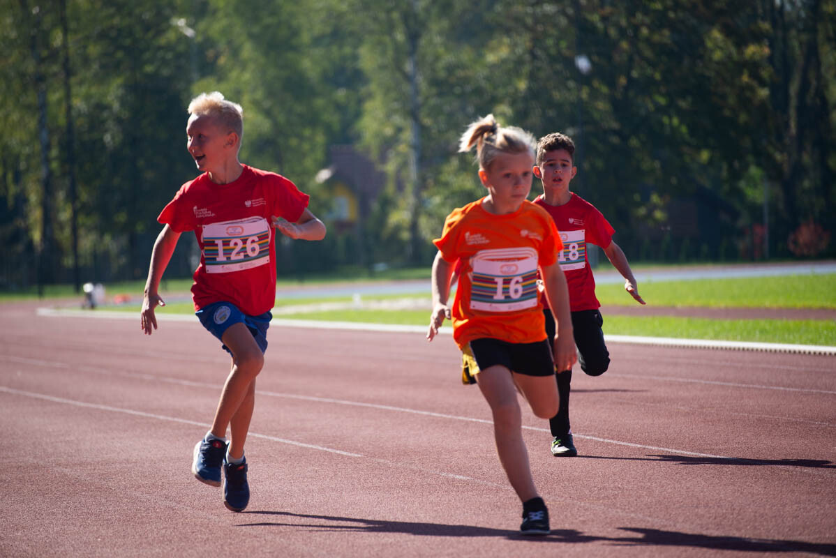 II tura Dziecięcej Ligi Lekkoatletycznej w Rudzie Śląskiej. / fot. Natalia Salwiczek