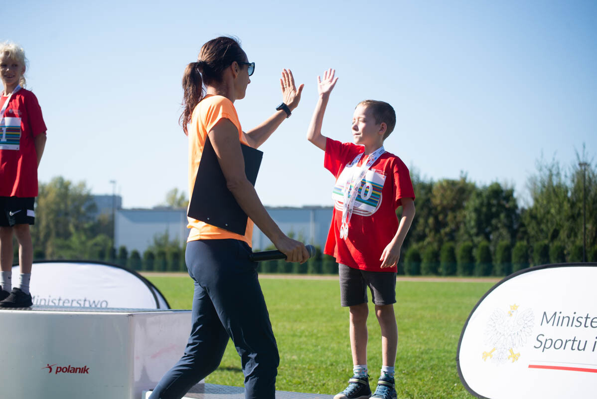 II tura Dziecięcej Ligi Lekkoatletycznej w Rudzie Śląskiej. / fot. Natalia Salwiczek