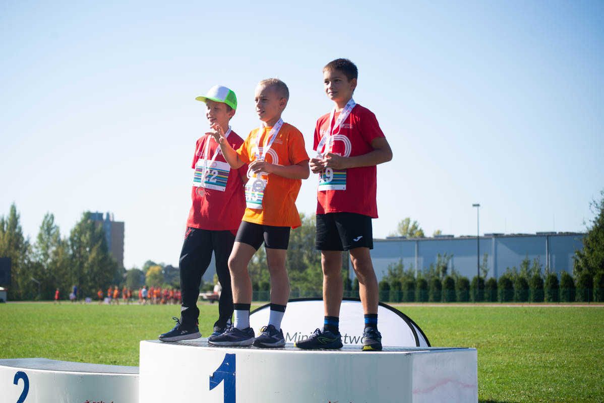 II tura Dziecięcej Ligi Lekkoatletycznej w Rudzie Śląskiej. / fot. Natalia Salwiczek