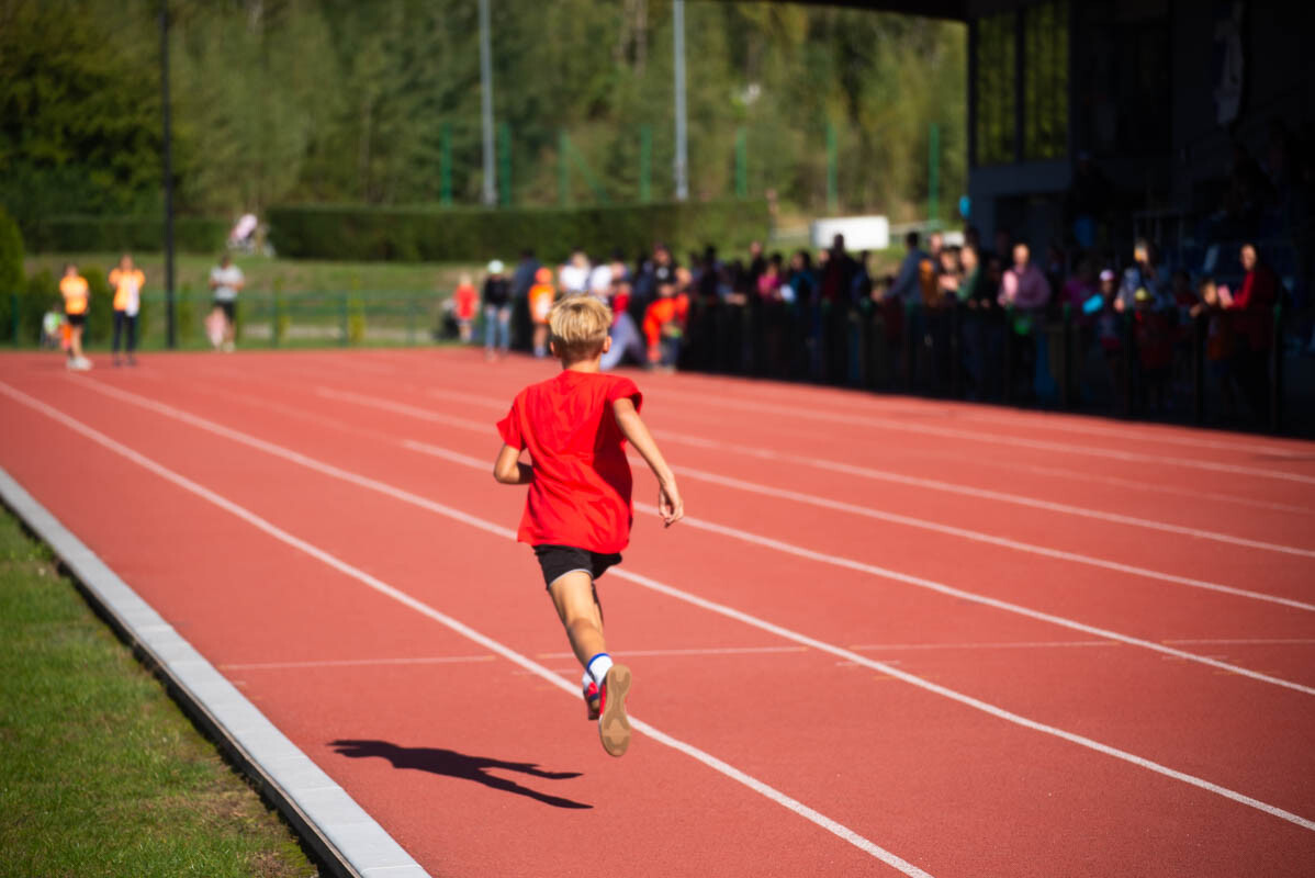 II tura Dziecięcej Ligi Lekkoatletycznej w Rudzie Śląskiej. / fot. Natalia Salwiczek