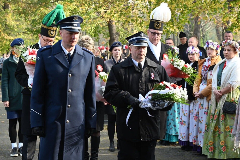 Uroczystości związane z obchodami 105. rocznicy odzyskania niepodległości. / fot. UM Ruda Śląska