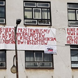 Akcja protestacyjna w Hucie Pokój