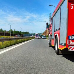 Kolizja na zjeździe na autostradę A4