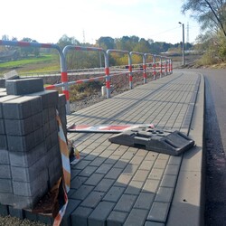 Postęp prac na placu budowy trasy N-S