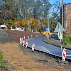 Postęp prac na placu budowy trasy N-S