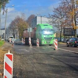Postęp prac na placu budowy trasy N-S