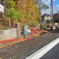Postęp prac na placu budowy trasy N-S