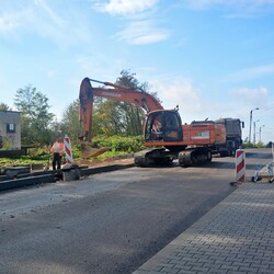 Postęp prac na placu budowy trasy N-S