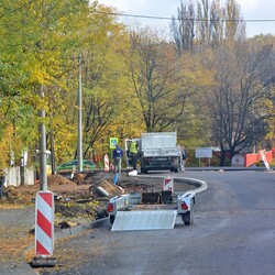 Postęp prac na placu budowy trasy N-S