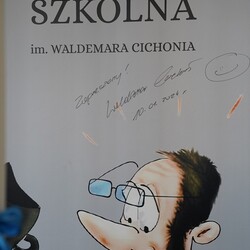 Waldemar Cichoń został patronem biblioteki szkolnej