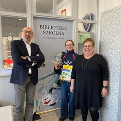 Waldemar Cichoń został patronem biblioteki szkolnej