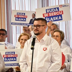 Konferencja prasowa Arkadiusza Pilarza