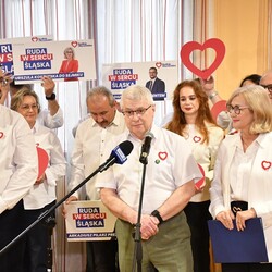 Konferencja prasowa Arkadiusza Pilarza