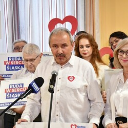 Konferencja prasowa Arkadiusza Pilarza