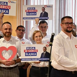 Konferencja prasowa Arkadiusza Pilarza