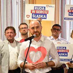 Konferencja prasowa Arkadiusza Pilarza