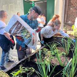 Ogród deszczowy w Zespole Szkół nr 7