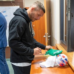 Lukas Podolski odwiedził Ruch Bielszowice