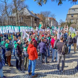 Protest górników w obronie KWK Bielszowice