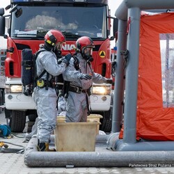 Wspólne działania służb ratunkowych w Rudzie Śląskiej