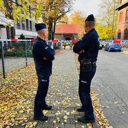 Ćwiczenia służb w Komisariacie Policji II w Rudzie Śląskiej