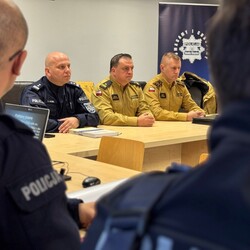 Ćwiczenia służb w Komisariacie Policji II w Rudzie Śląskiej