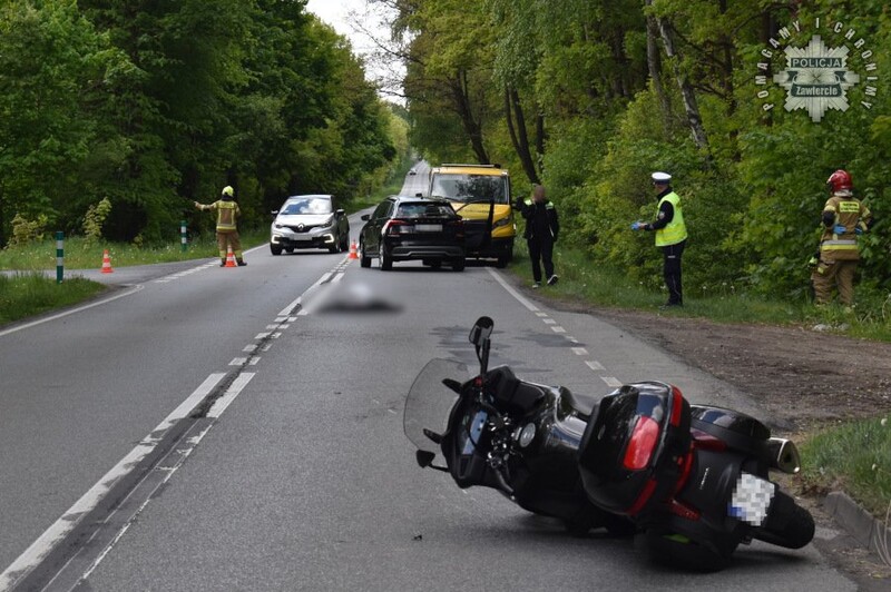 42-latek z Rudy Śląskiej zginął w wypadku motocykla w Ciągowicach