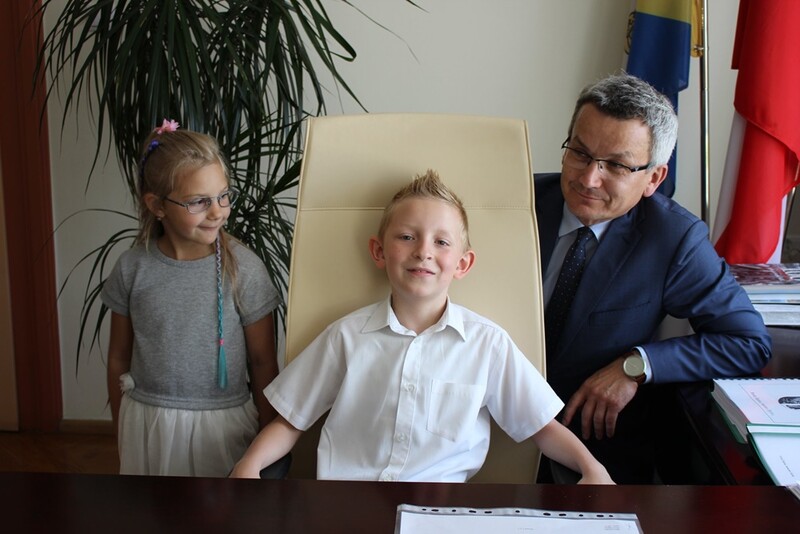6-letnia Asia oraz 9-letni Sebastian sprawowali wczoraj urząd prezydenta Rudy Śląskiej