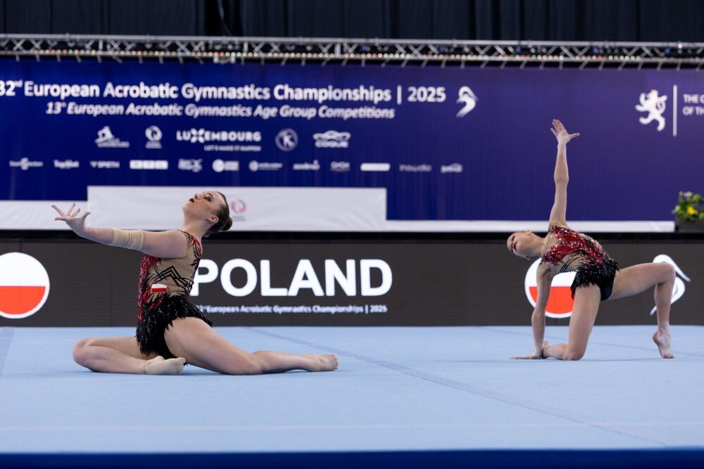 Kolejne sukcesy akrobatek na Mistrzostwach Europy!/fot. KPKS Halemba