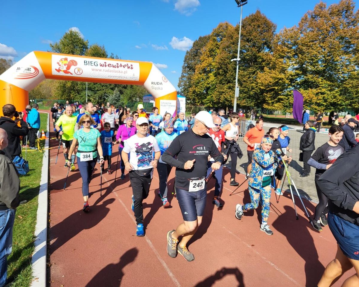 Za nami październikowy Bieg Wiewiórki / fot. MOSiR Ruda Śląska FB