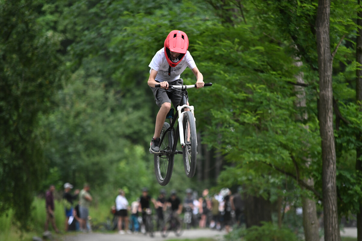 Rowerowe show z Dawidem Godźkiem za nami! Emocje, triki i wspólna jazda na Bielszowice Trails. / fot. Marek Faber