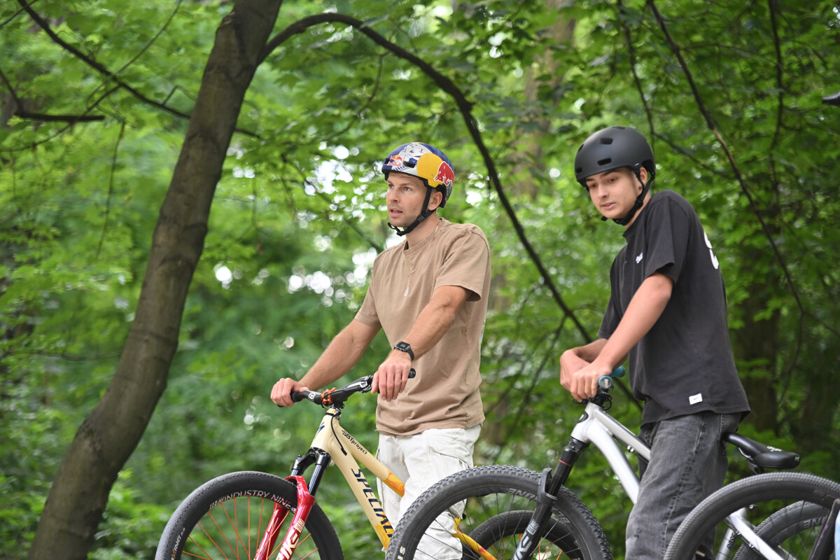 Rowerowe show z Dawidem Godźkiem za nami! Emocje, triki i wspólna jazda na Bielszowice Trails. / fot. Marek Faber