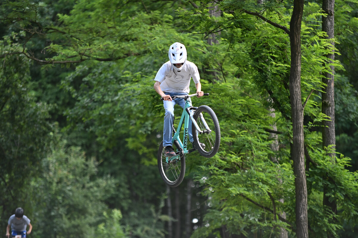 Rowerowe show z Dawidem Godźkiem za nami! Emocje, triki i wspólna jazda na Bielszowice Trails. / fot. Marek Faber
