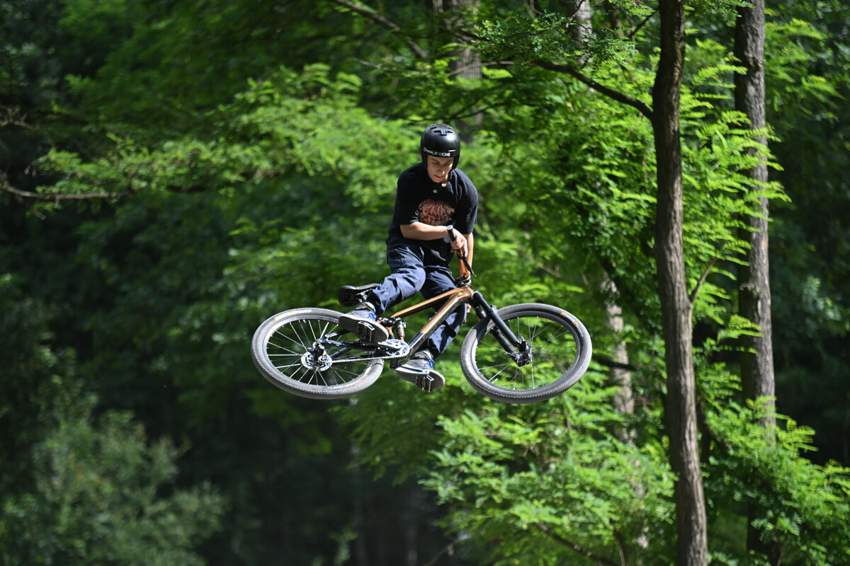 Rowerowe show z Dawidem Godźkiem za nami! Emocje, triki i wspólna jazda na Bielszowice Trails. / fot. Marek Faber
