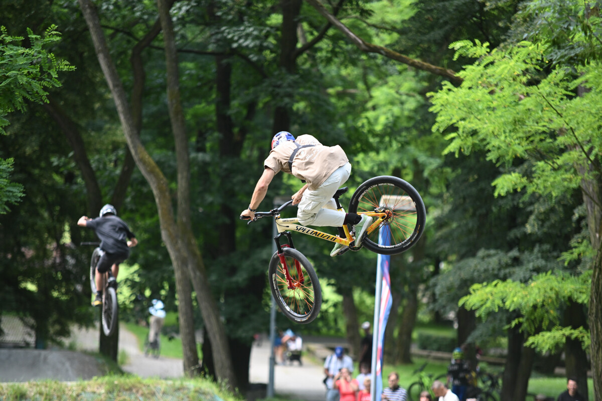 Rowerowe show z Dawidem Godźkiem za nami! Emocje, triki i wspólna jazda na Bielszowice Trails. / fot. Marek Faber