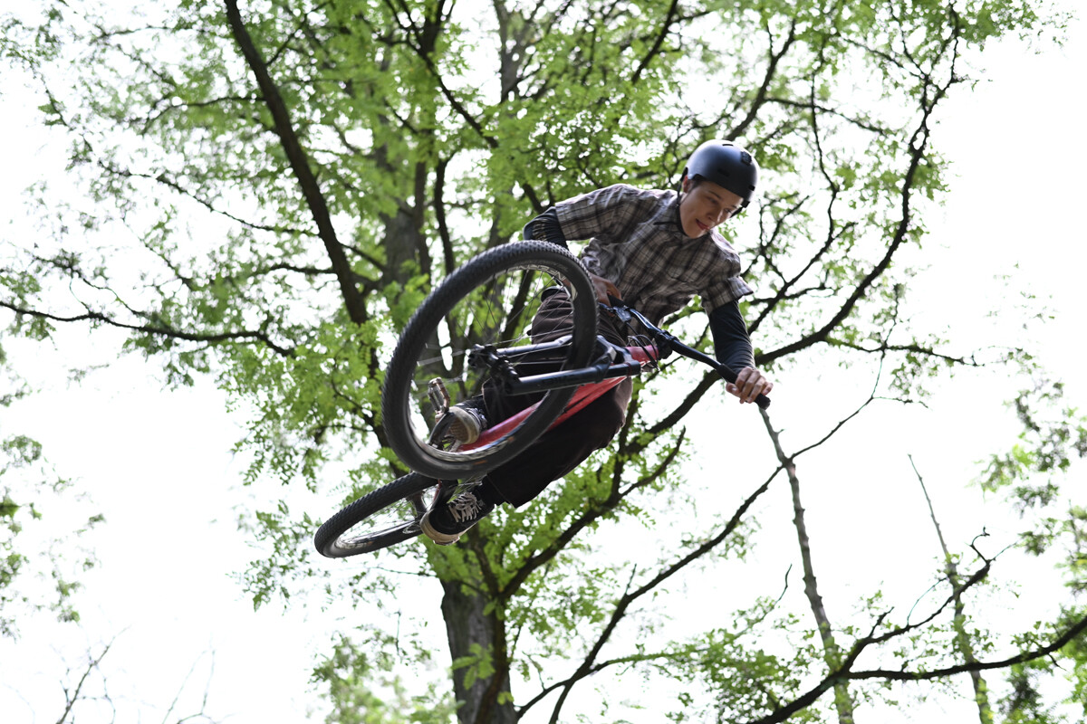 Rowerowe show z Dawidem Godźkiem za nami! Emocje, triki i wspólna jazda na Bielszowice Trails. / fot. Marek Faber