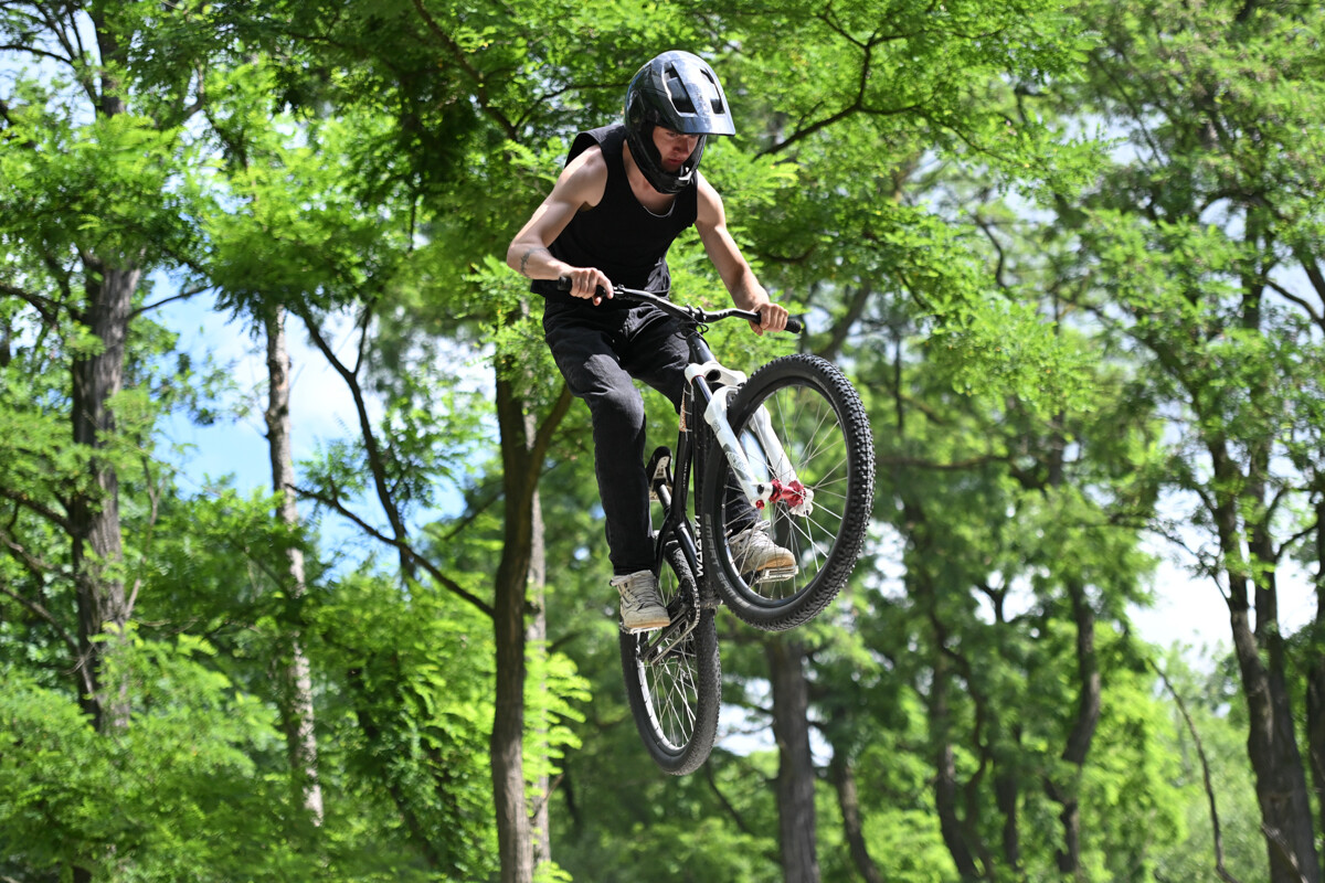 Rowerowe show z Dawidem Godźkiem za nami! Emocje, triki i wspólna jazda na Bielszowice Trails. / fot. Marek Faber