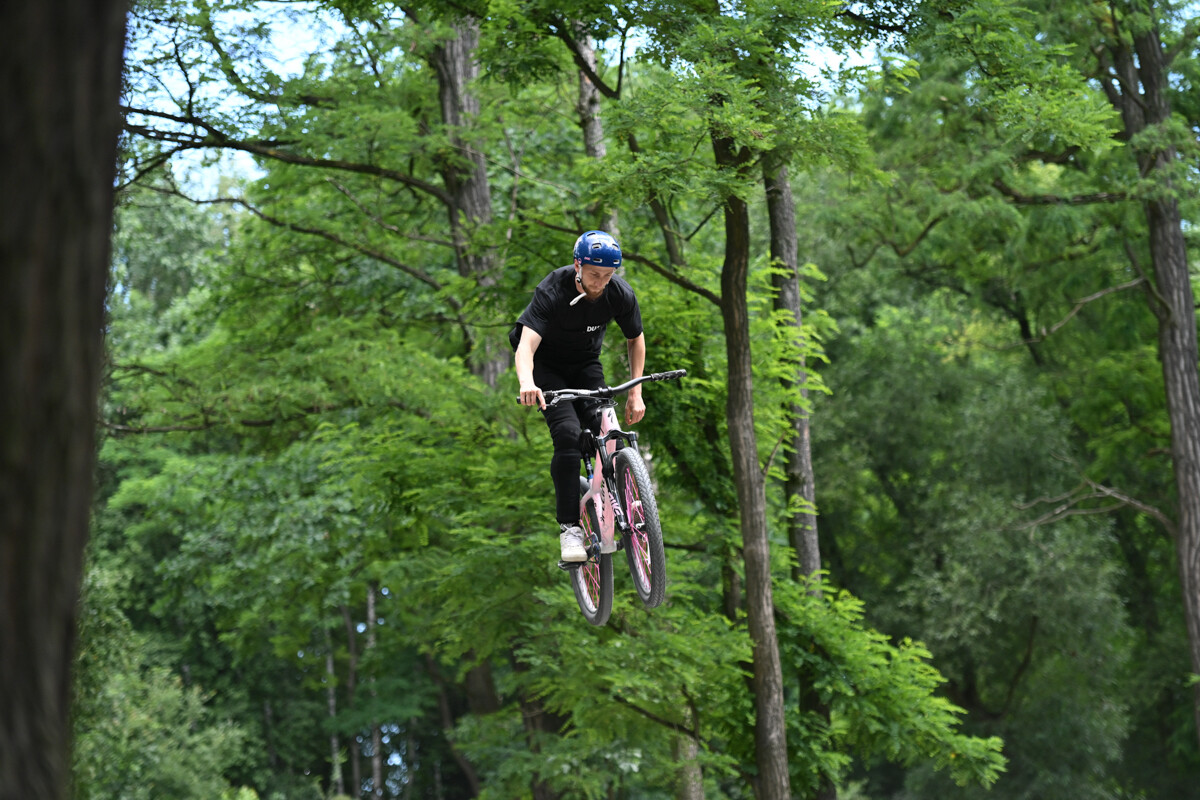 Rowerowe show z Dawidem Godźkiem za nami! Emocje, triki i wspólna jazda na Bielszowice Trails. / fot. Marek Faber