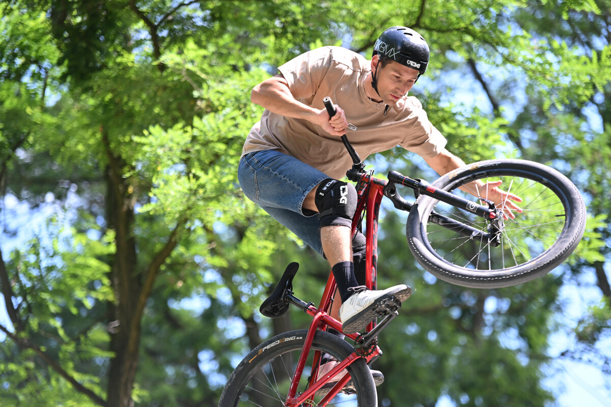 Rowerowe show z Dawidem Godźkiem za nami! Emocje, triki i wspólna jazda na Bielszowice Trails. / fot. Marek Faber