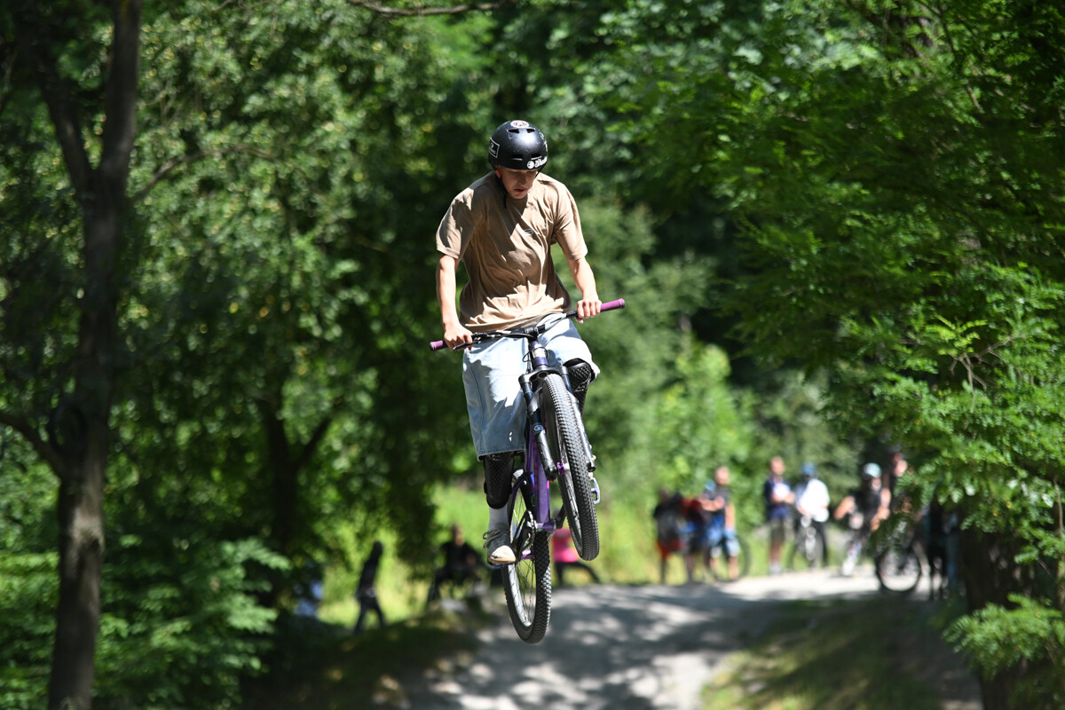 Rowerowe show z Dawidem Godźkiem za nami! Emocje, triki i wspólna jazda na Bielszowice Trails. / fot. Marek Faber