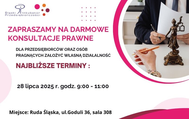 Darmowe konsultacje prawne dla przedsiębiorczych!