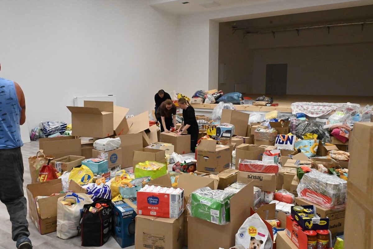 Dary dla powodzian w Grodkowie. / fot. UM Ruda Śląska