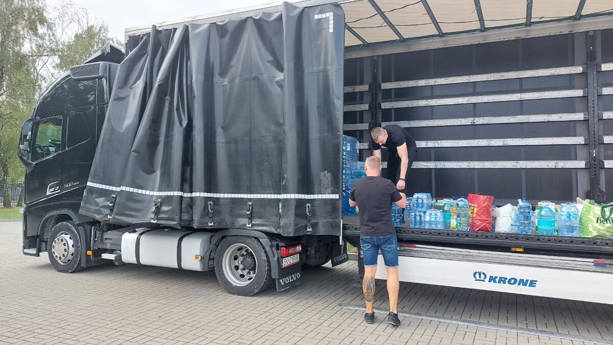 Dary dla powodzian. / fot. UM Ruda Śląska