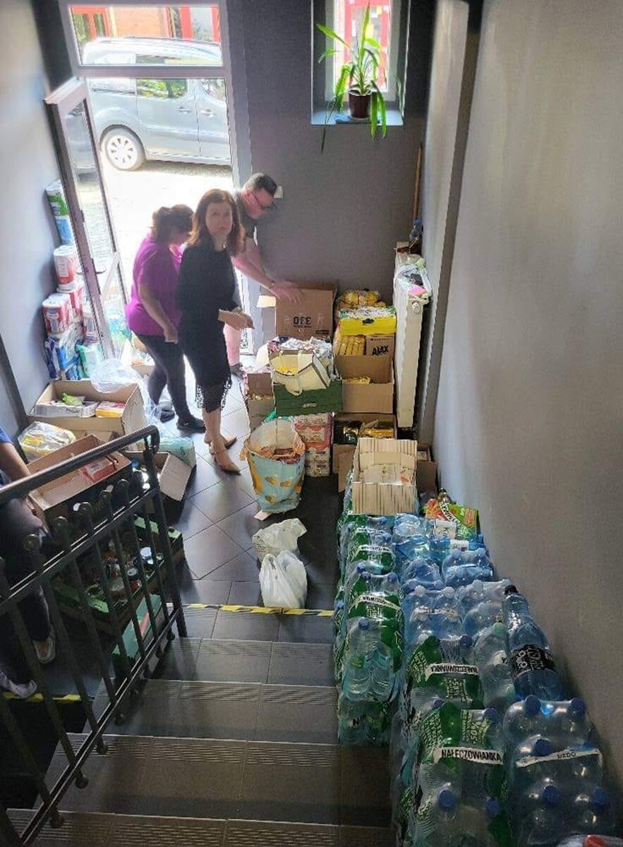 Dary dla powodzian. / fot. UM Ruda Śląska