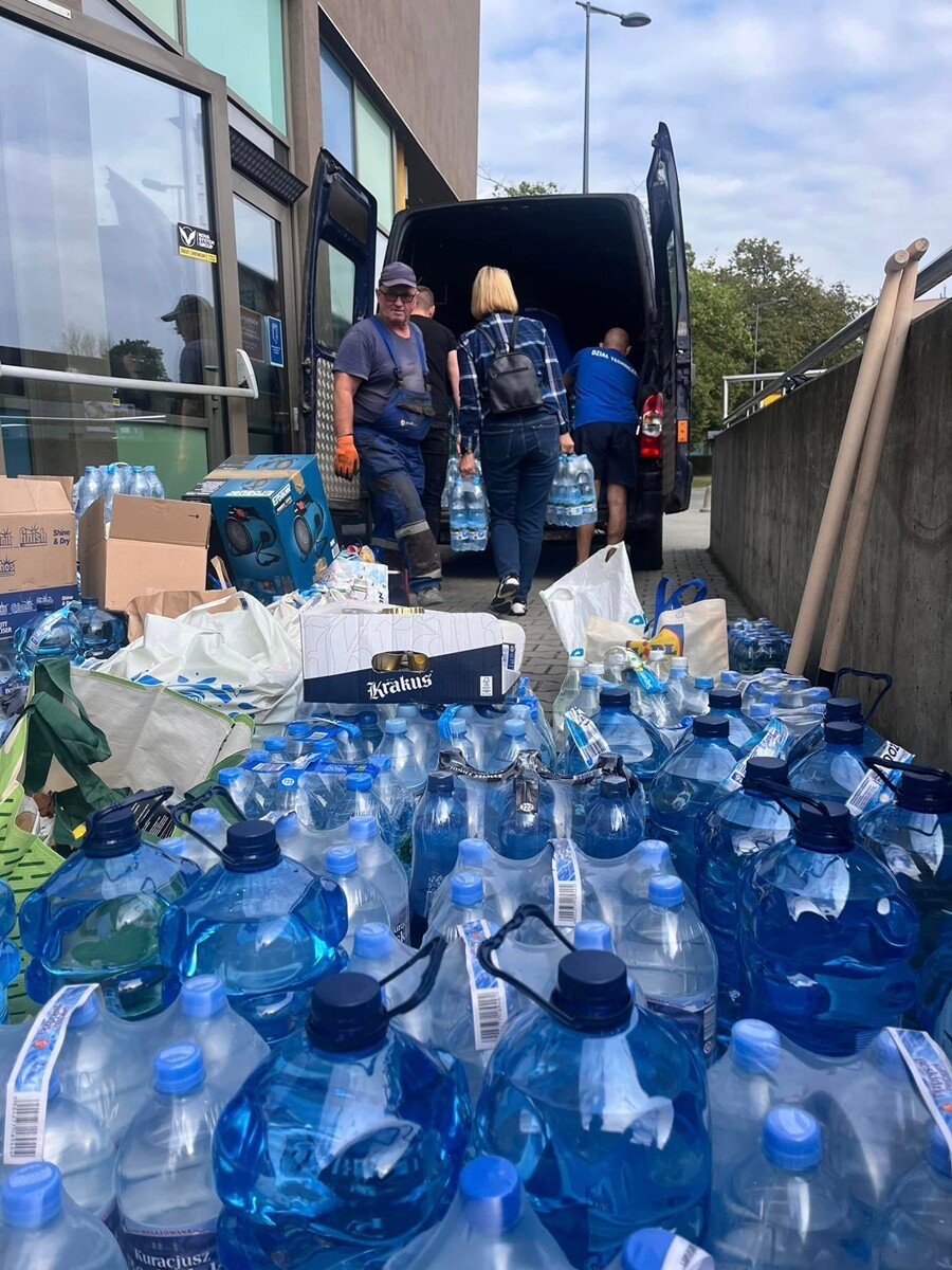 Dary dla powodzian. / fot. UM Ruda Śląska